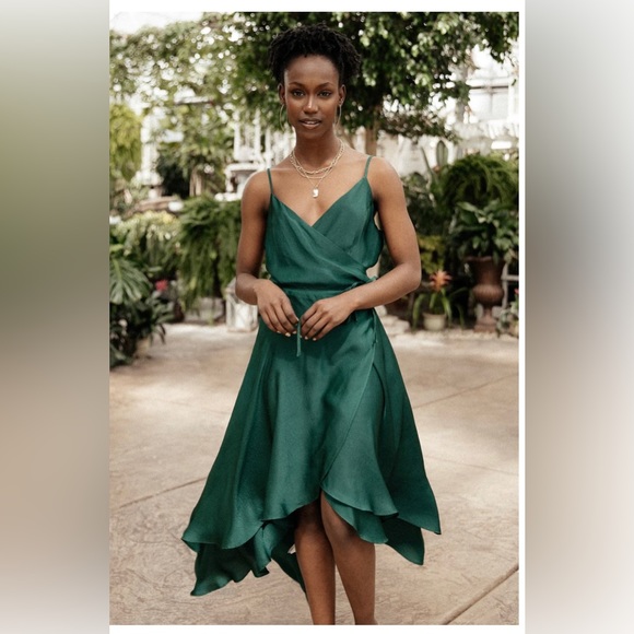 Baltic Born Dresses & Skirts - BALTIC BORN Steffi Emerald Green Tulip Wrap Dress